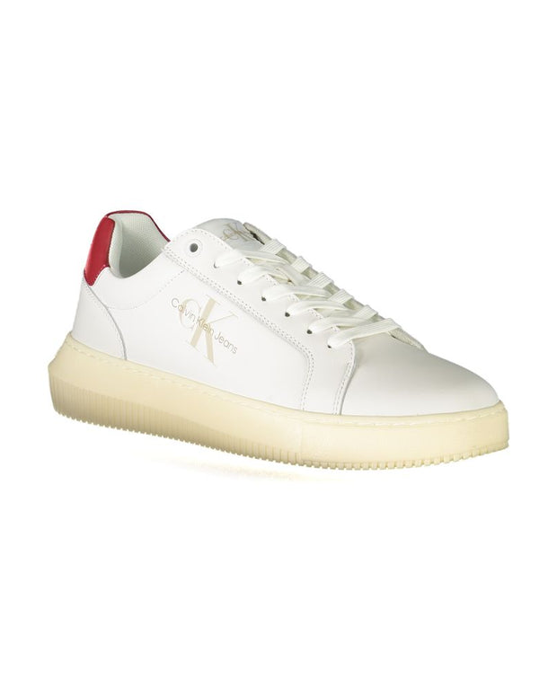 White Polyester Sneaker