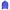 Chic Blue Polyamide Hooded Jacket