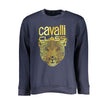 Blue Cotton Men Sweater