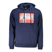 Blue Cotton Mens Hoodie