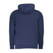 Blue Cotton Mens Hoodie
