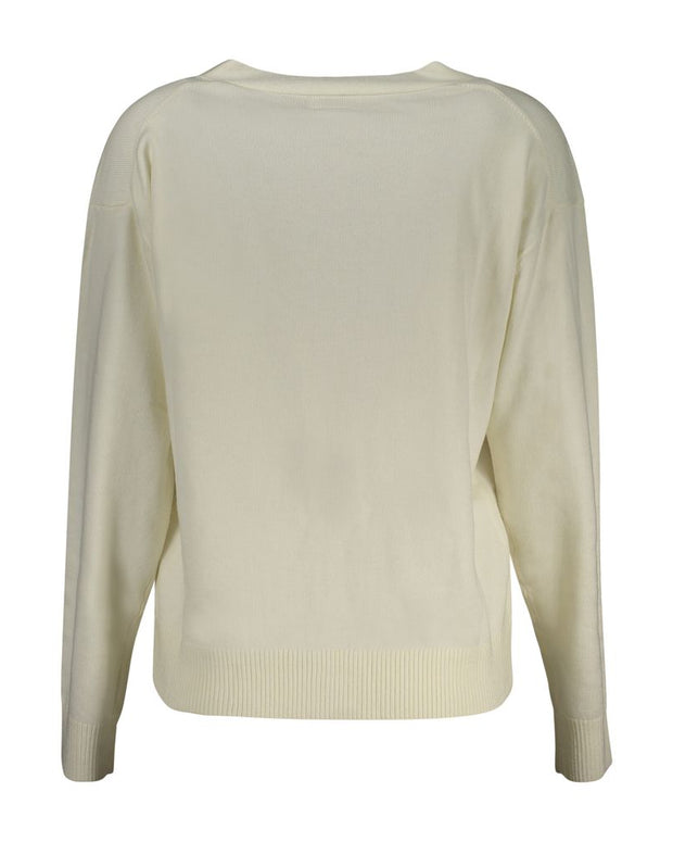 White Polyester Sweater