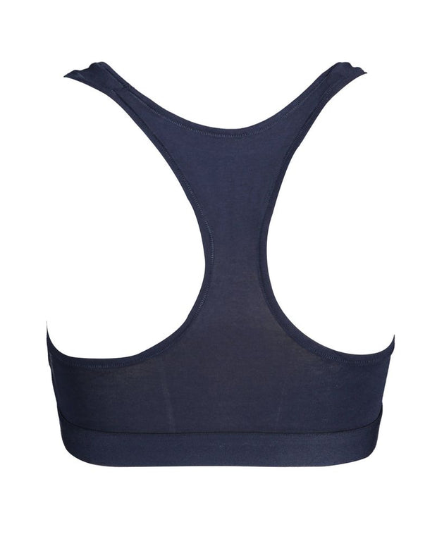 Blue Cotton Women Sports Bra