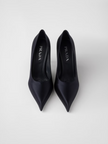 Blue Satin Pumps