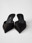 Black Satin Sabot
