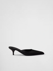 Black Satin Sabot