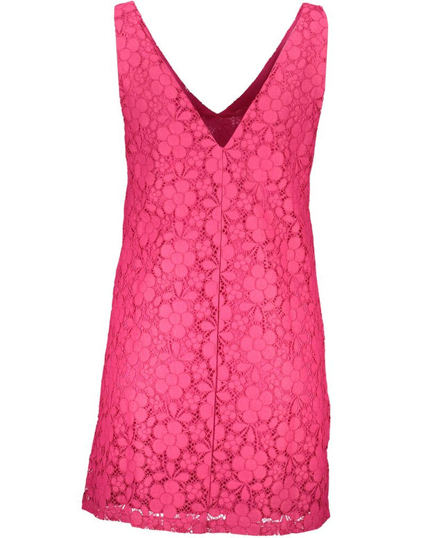 Pink Viscose Women Dress