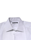 White GOLD Crown Cotton Dress Formal Shirt