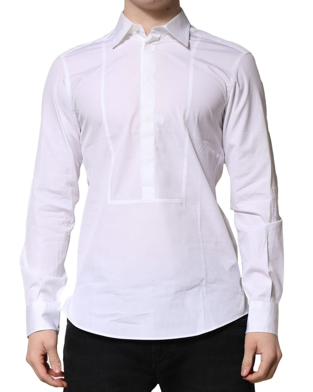 White Poplin Cotton Formal Men Dress Shirt