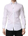 White GOLD Cotton Men Dress Formal Shirt