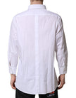 White GOLD Long Sleeves Dress Formal Shirt