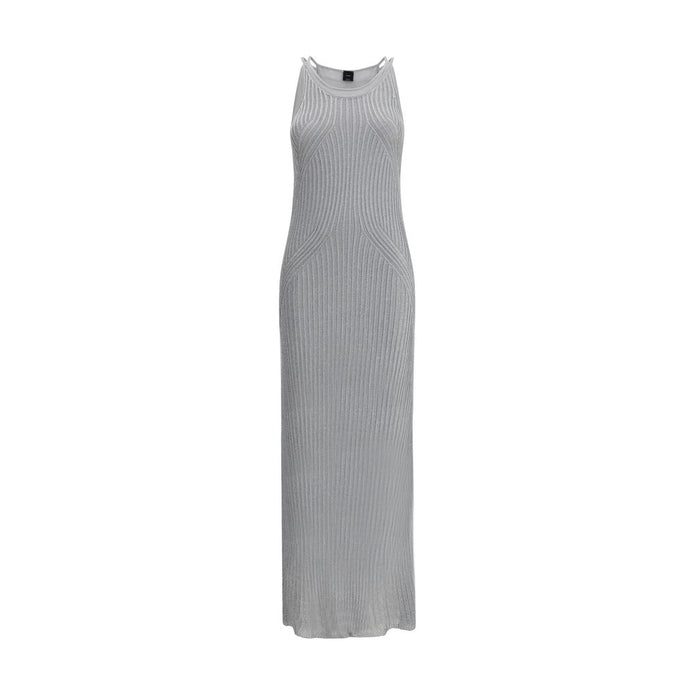 Metallic knit long Dress