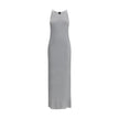 Metallic knit long Dress