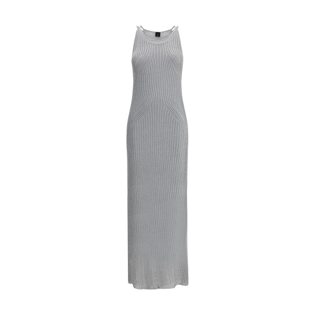 Metallic knit long Dress