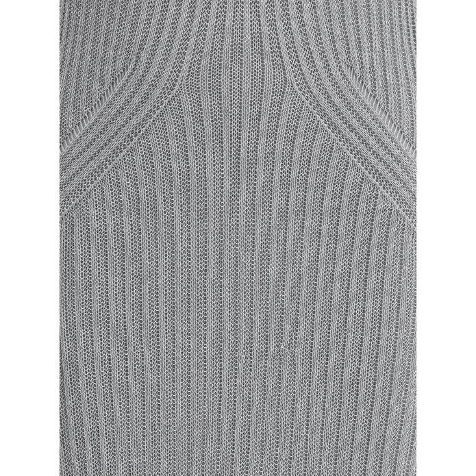 Metallic knit long Dress