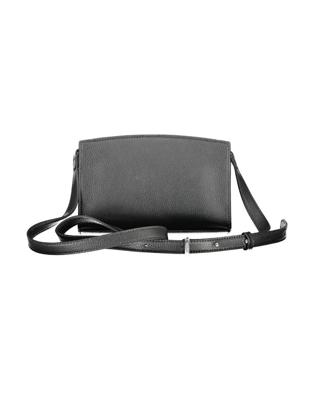 Black Polyester Women Handbag