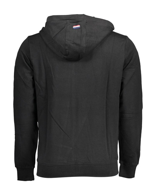 Black Cotton Men Sweater