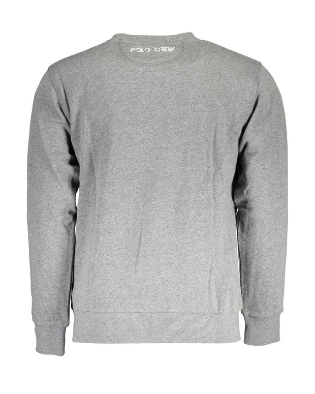 Gray Cotton Men Sweater