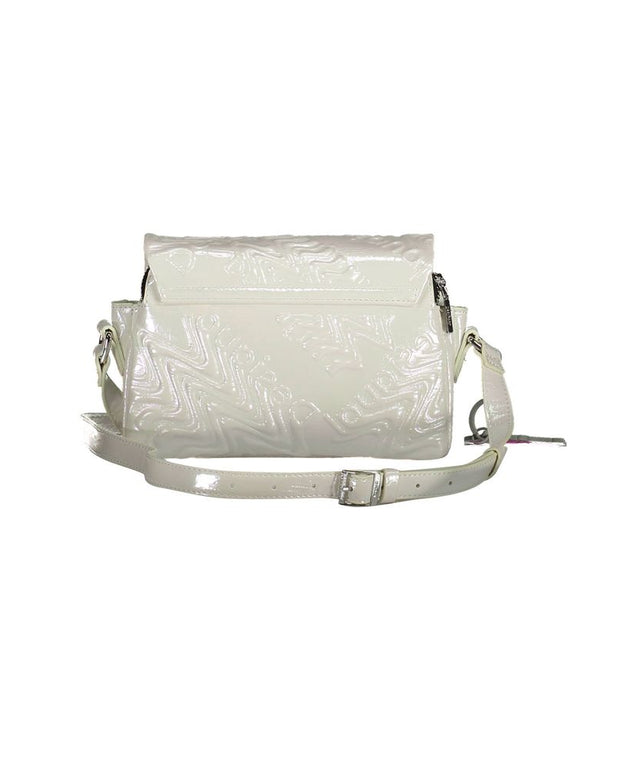 White Polyethylene Women Handbag
