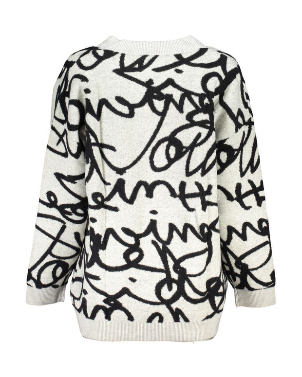 Chic Contrasting V-Neck Cardigan