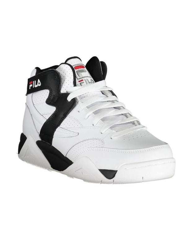 High-Top Athletic Lace-Up Sneakers with Contrast Details