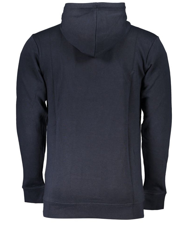Blue Cotton Men Sweater