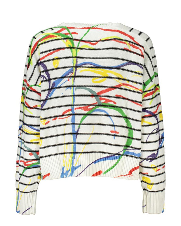 Chic Contrast Detail Crew Neck Sweater