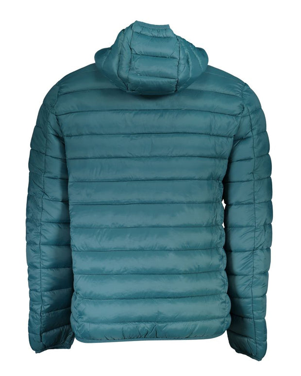 Elegant Green Hooded Jacket with Multiple Pockets