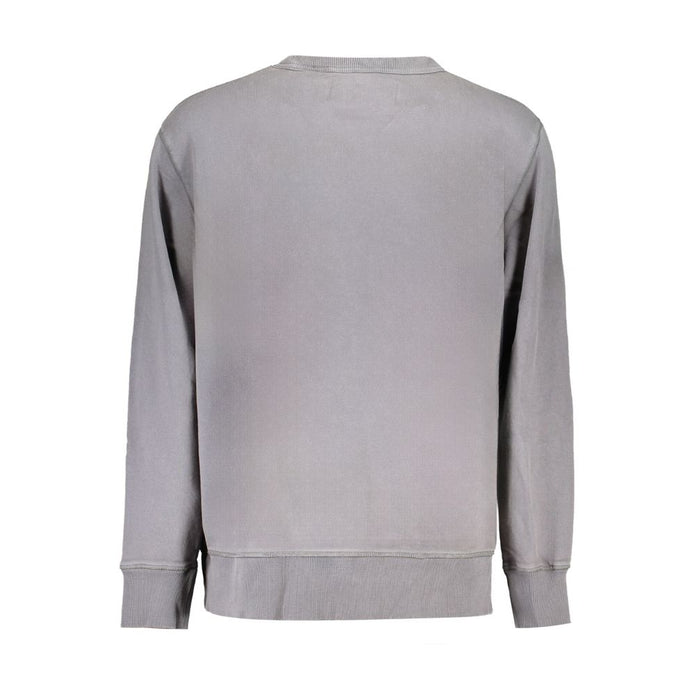 Gray Cotton Men Sweater