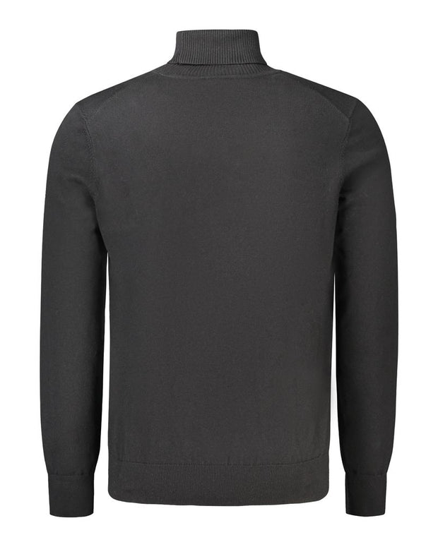 Black Wool Men Sweater