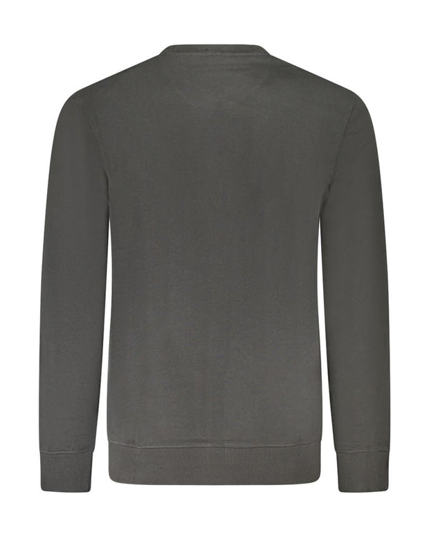 Black Cotton Men Sweater