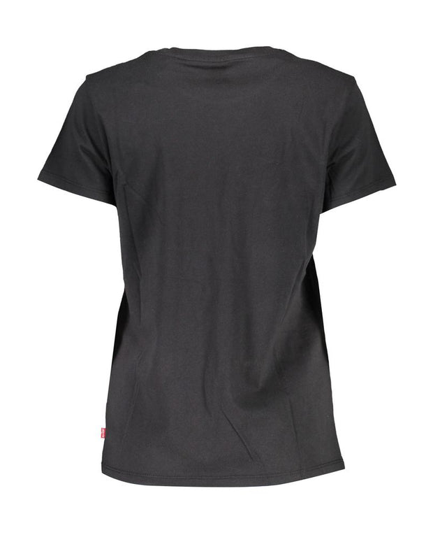 Black Cotton Tops & T-Shirt