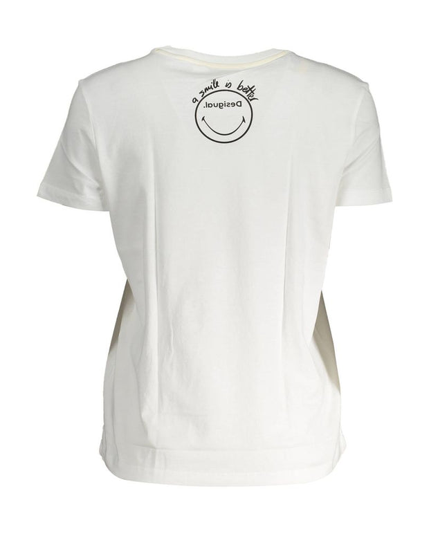 White Cotton Women Top