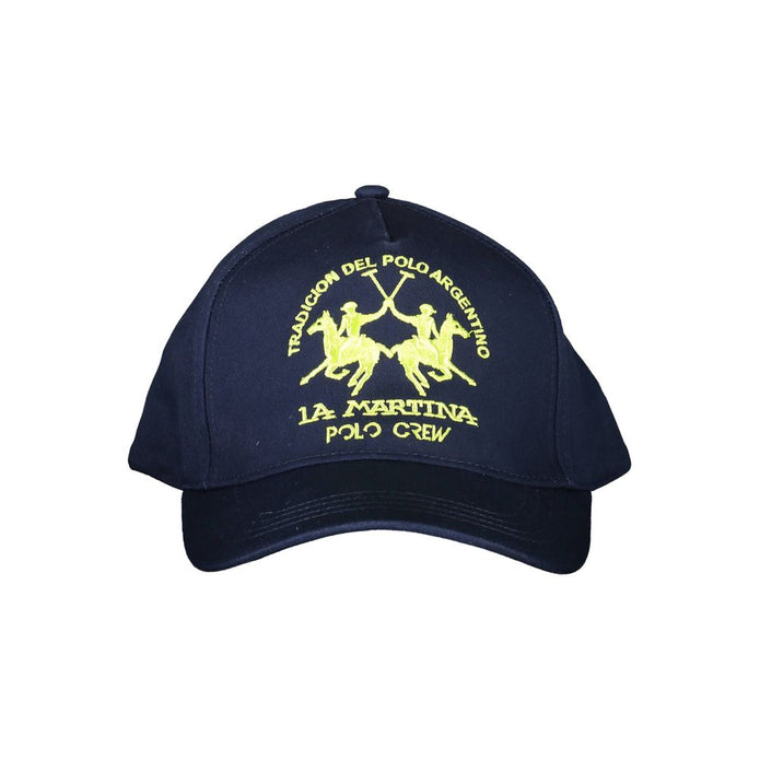 Blue Cotton Men Cap