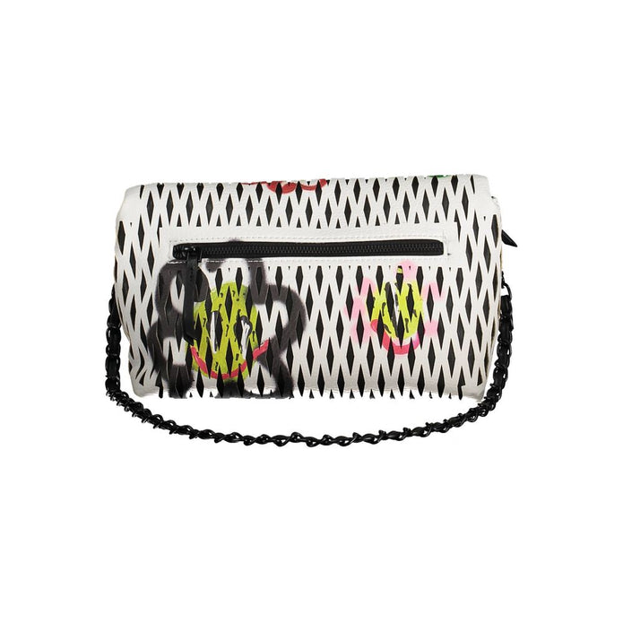 White Polyethylene Women Handbag