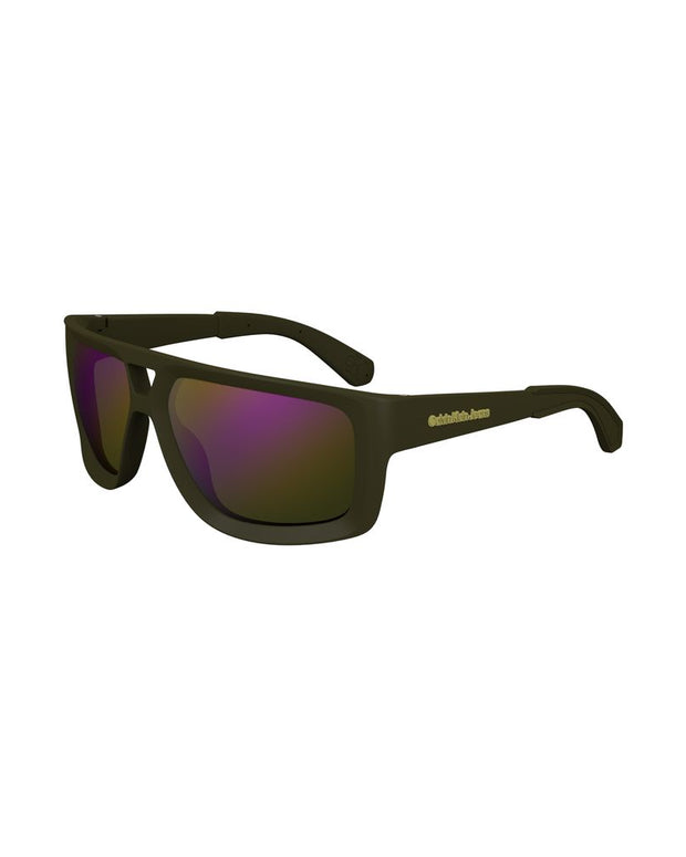 Green Plastic Mens Sunglasses