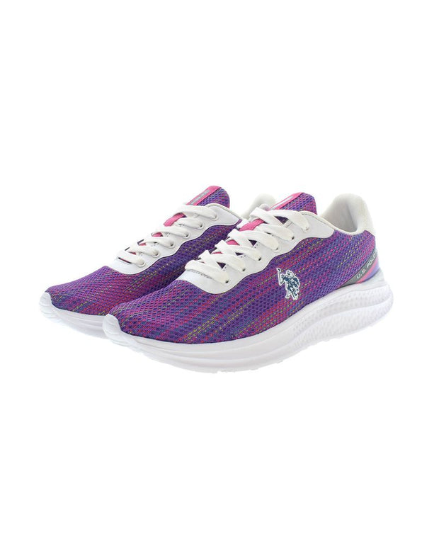 Purple Polyester Women Sneaker