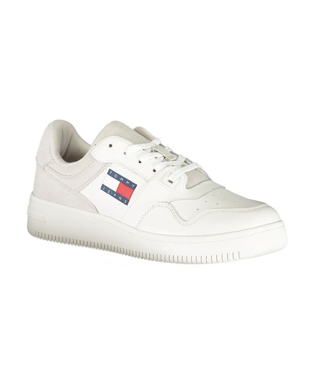 White Polyester Sneaker