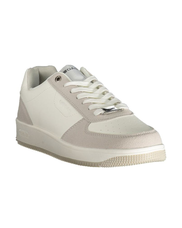 White Polyester Men Sneaker