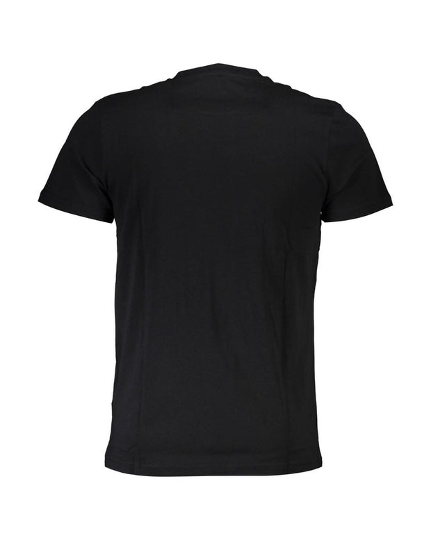 Black Cotton Men T-Shirt