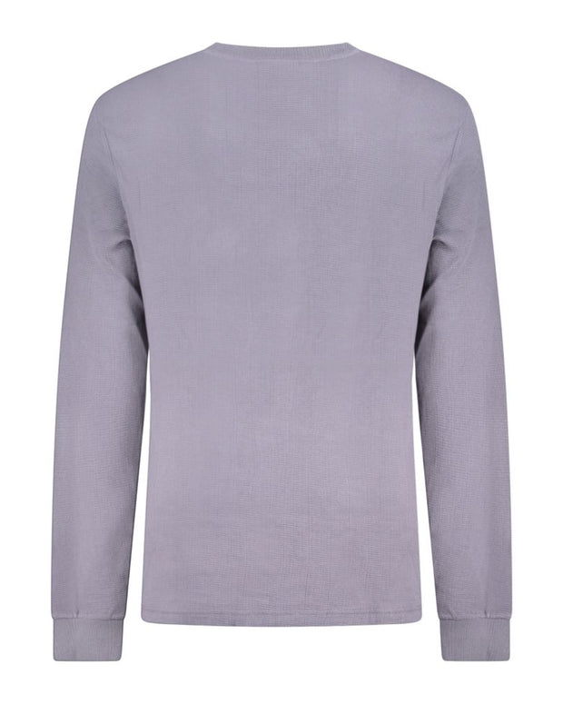 Blue Cotton Men Sweater