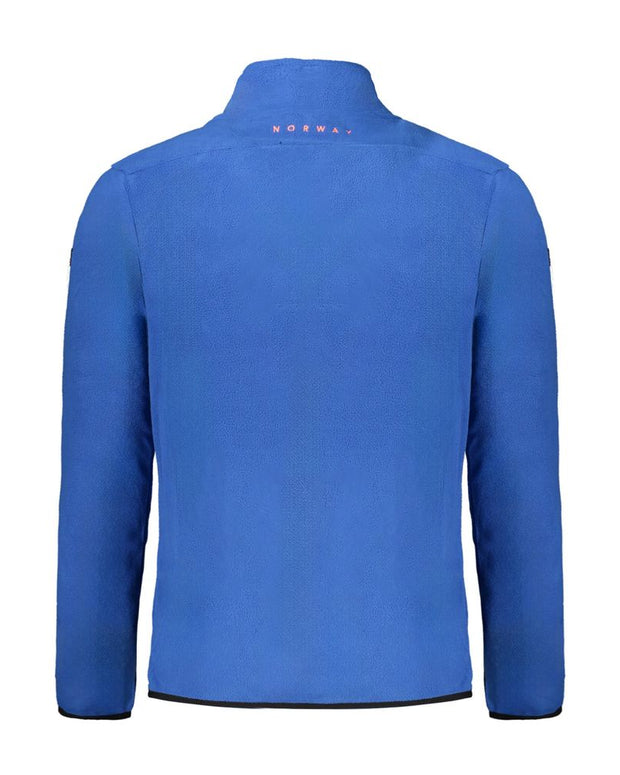 Blue Polyester Men Sweater