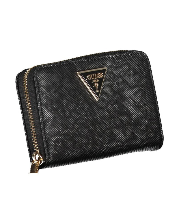 Chic Black Multi-Compartment Wallet