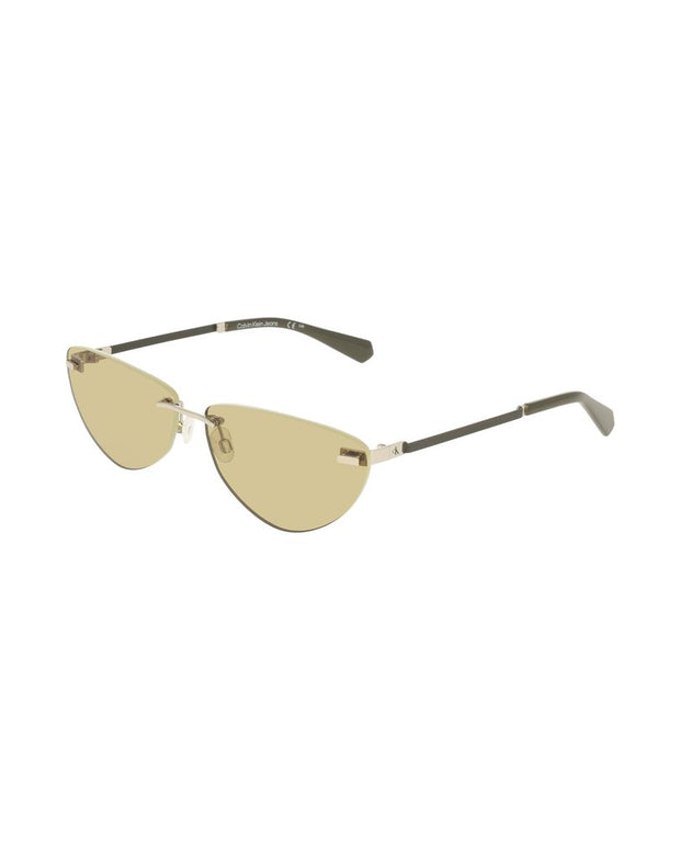 Green Metal Women Sunglass