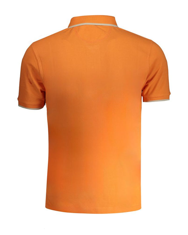 Orange Cotton Polo Shirt