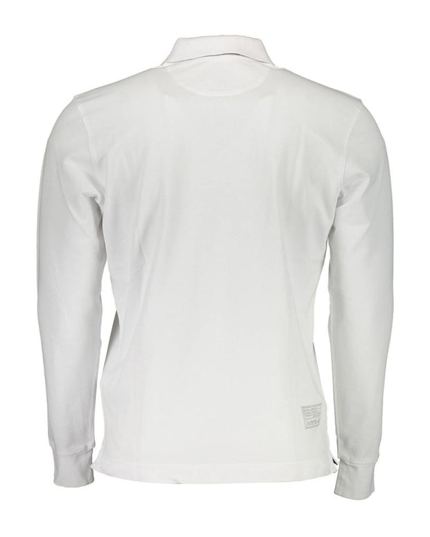 Elegant Long-Sleeved Polo with Contrast Detailing