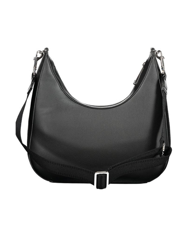 Black Polyester Handbag