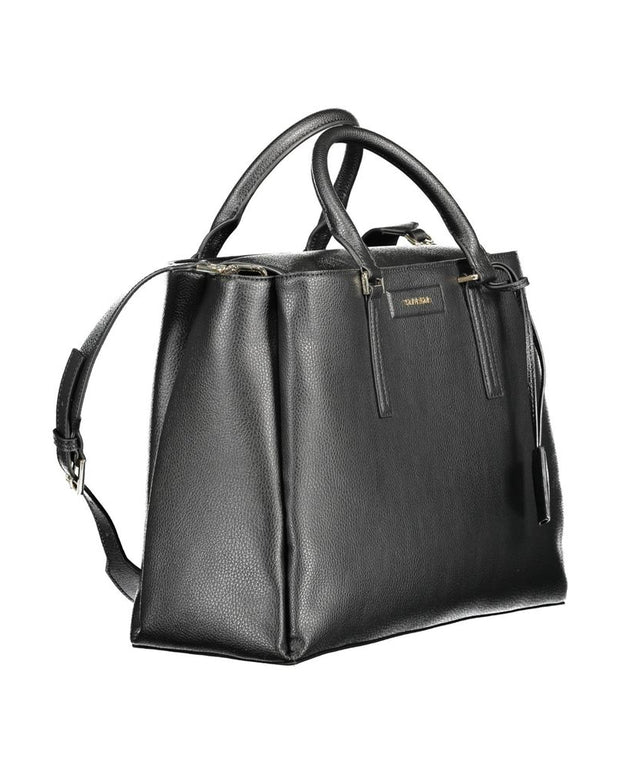 Black Recycled Polyester Women Handbag