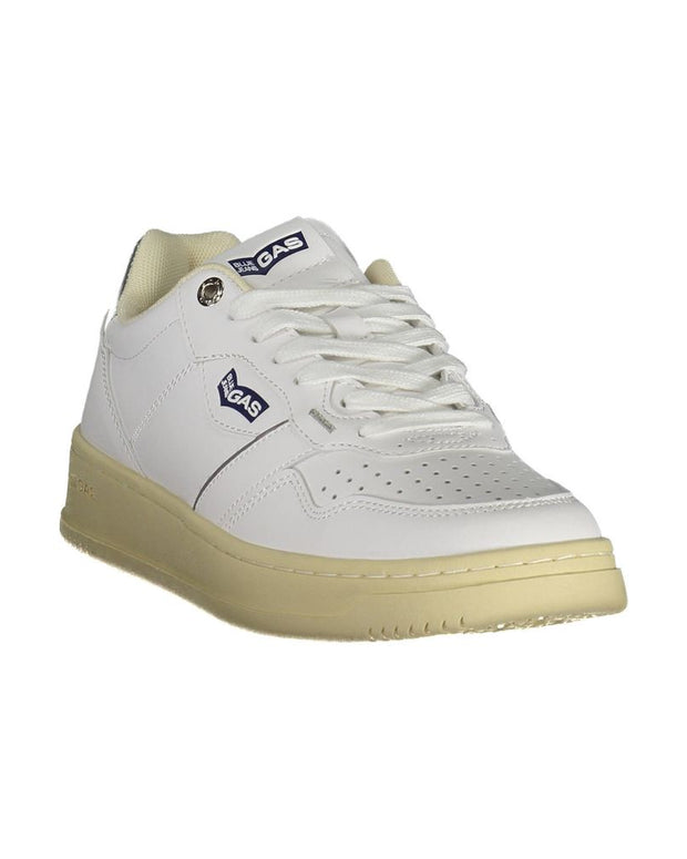 White Artificial Leather Sneaker