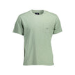 Green Cotton Men T-Shirt